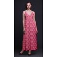 thumbnail image 4 of Bimba Robe Longue Maxi d'Été à Bretelles Spaghetti Ajustables Imprimée Damassée pour la Plage - Moyen, 4 of 6