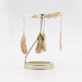 thumbnail image 3 of ziyahi Rotating Candlestick Metal Rotating Tea Light Candle Holder for Fireplace Feather, 3 of 9