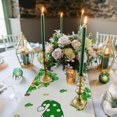thumbnail image 4 of Shamrock Gnome St. Patricks Day Table Runner, Holiday Table Runners for Dining Table Decor Party, Kitchen Decor Burlap Table Runners 72 Inches Long, St Patricks Day Decorations Dresser Scarf 14x72in, 4 of 6