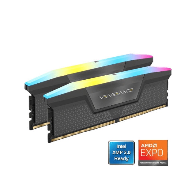 CORSAIR Vengeance 32GB (2 x 16GB) 288-Pin PC RAM DDR5 6000 (PC5 48000) Desktop Memory Model CMH32GX5M2D6000Z38