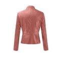 thumbnail image 4 of Drppepioner Veste Motard à Revers pour Femmes, Fermeture à Glissière, Courte, Punk, Grande Taille, 4 of 6