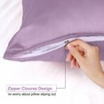 thumbnail image 2 of Unique Bargains Satin Pillowcase Zippered Silky Sateen, 2 of 9