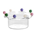 thumbnail image 2 of High Borosilicate Glass Dessert Bowl, Heat Resistant Serving Bowl, Yogurt Ice Cream Oatmeal Bowl, Colorful Multi Purpose Kitchen Bowl, Durable Transparent Glass, Hot Cold Food Bowl, 2 of 2