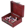 thumbnail image 4 of Wooden Jewelry Box, Vintage Multipurpose Jewelry Holder, Small Exquisite Necklace Earring Bracelet For Storing Ring, 4 of 5