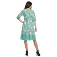 thumbnail image 2 of Moomaya Robe Imprimée Longueur Genou pour Femmes Grande Taille Vêtements Décontractés Tenue d'Été, 2 of 4