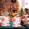 thumbnail image 1 of Amzcrzy Paper Disposable Tableware Set Red Snowflake Christmas Theme Party Tableware Disposable 7-Inchs 9-Inchs Paper Plates Paper Cups Tissue Set Of Party-Themed Paper Plates Set, 1 of 6