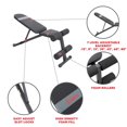 thumbnail image 4 of Sunny Health & Fitness Adjustable Incline / Decline Weight Bench - SF-BH620038, 4 of 9