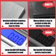 thumbnail image 3 of Balances de Cuisine Numériques 0,1 G/0,01 Oz Max 3 Kg/6,6 Lb - Balance Alimentaire avec Écran LCD Rétroéclairé Grand Chiffre Balances Électroniques en Acier Inoxydable Pesée Multifonctionnelle pour la Cuisine, la Pâtisserie, la Maison, 3 of 5