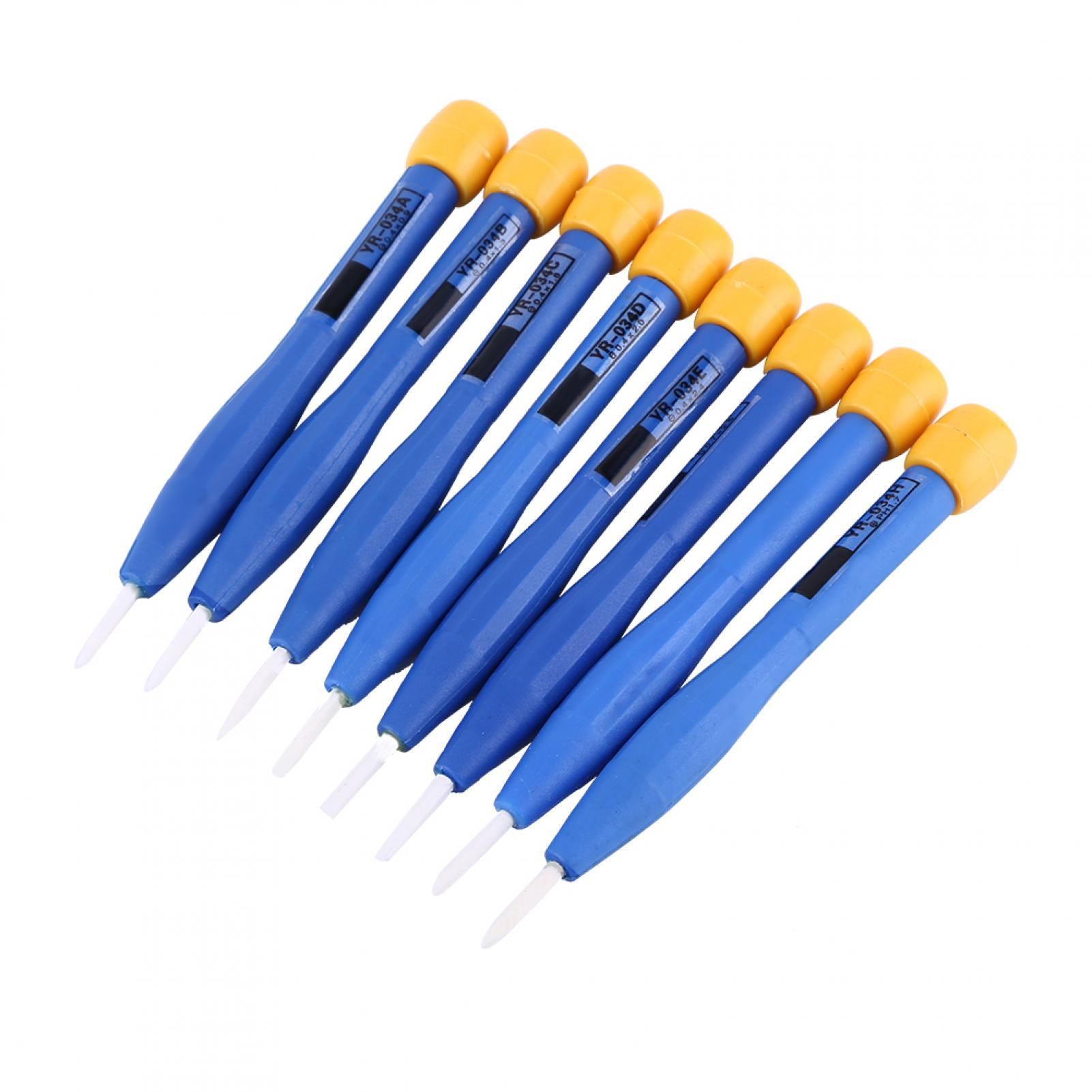 Screwdriver Cermamic Set,8pcs Adjust Frequency Screwdriver Screwdriver Set Screwdriver Set Antistatic Reliable and Durable