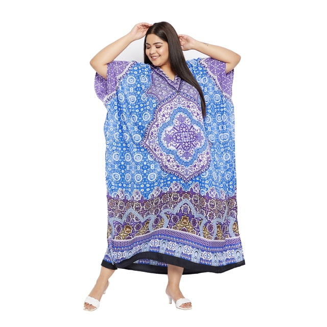 Caftans Longs pour Femmes Grande Taille Robe Caftan Robe de Soirée Fête Été Plage Robe d'Été Manches Kimono Longues Robes Décontractées en Ligne