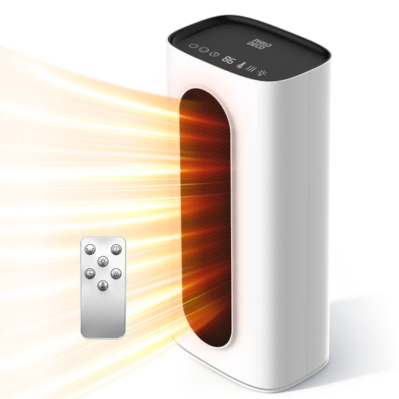 PhiloDeco Space Heater, 1500W Electric Ceramic Tower Heater, Fast Heating with Thermostat and Remote, 80°Oscillating, 3 Modes for Office, Living Room, Bedroom