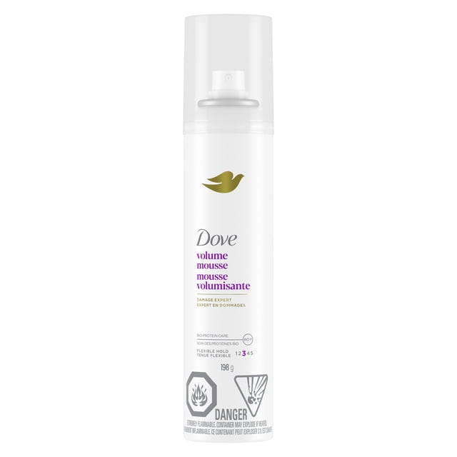Dove Volume Mousse Flexible Hold Long-Lasting Lift & Volume, 198 g