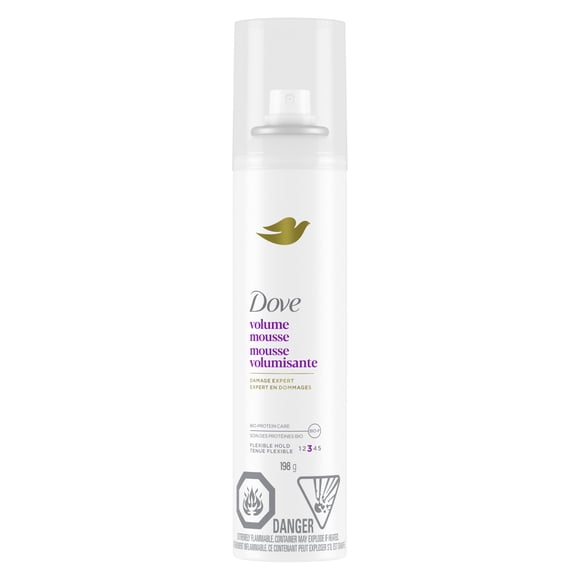 Dove Volume Mousse Flexible Hold Long-Lasting Lift & Volume, 198 g