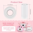 thumbnail image 5 of Thermal Paper Roll 57*30mm Printing Paper for Label Printer Kids Instant Camera Refill Print Paper, Pack of 3 Rolls, 5 of 5