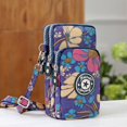 thumbnail image 2 of Woman‘s Cell Phone Bag with Large Capacity Wrist Strap Prints Design for Outdoor School Office Commute, 2 of 2