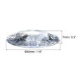 thumbnail image 2 of Unique Bargains 40mm Flat Back Round Acrylic Rhinestones, 50 Pack Plastic Circle Gems for Jewelry Making Costume, White, 2 of 6