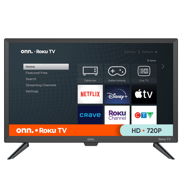 onn. 24" 720p HD Roku Smart TV (100012590-CA)