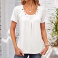 thumbnail image 1 of Aqestyerly T-shirt Blouse à Manches 3/4 Imprimé pour Femmes, Col Rond Décontracté Mode Ample pour Femmes, 1 of 7