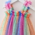 thumbnail image 4 of Robes d'Été pour Filles Robe Tutu Sans Manches pour Filles Jolies Robes Robe en Tulle pour Filles 5-6 Ans, 4 of 5