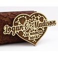thumbnail image 1 of 10 Save The Date Wooden Magnet Custom Engraved Wooden Magnet Rustic Wedding Announcements Idea, 1 of 2