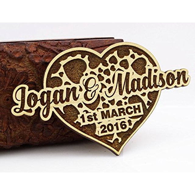 10 Save The Date Wooden Magnet Custom Engraved Wooden Magnet Rustic Wedding Announcements Idea