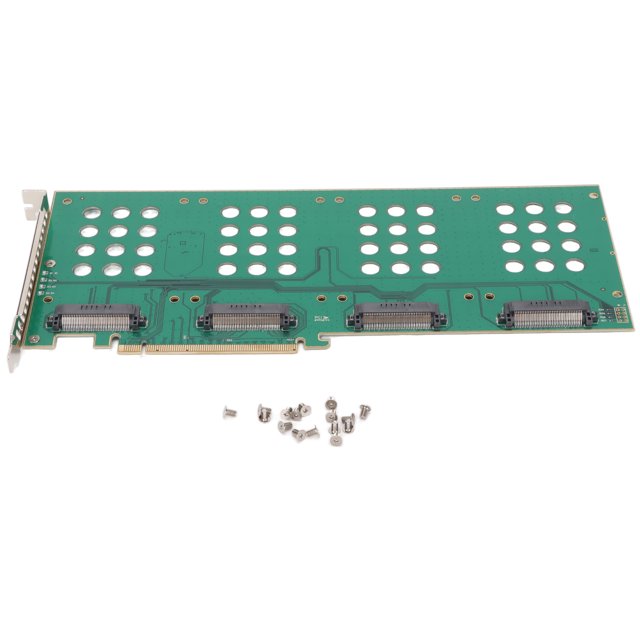 Carte de Riser PCIE3.0 X16 M.2 U.2 SSD Carte d'Adaptateur d'Extension NVMe à la Carte PCIe