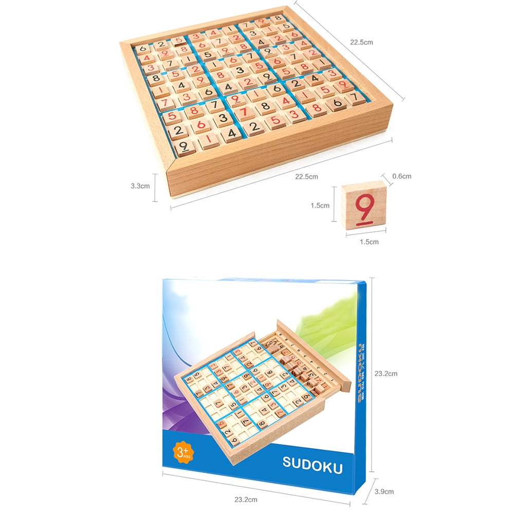 Wooden Sudoku Board Game Wooden Sudoku Board Game With Drawer Math Brain Teaser Desktop Toys With Sudoku Puzzles Book