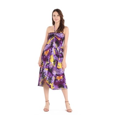 Hawaii Hangover Women Sunset Halter Dress, up to size 3xl
