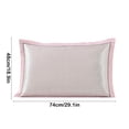 thumbnail image 3 of Fesfesfes Summer Ice Silk Pillowcase Cool Pillowcase Washable Cool Pillowcase Concise Queen Size Adult Pillowcase, 3 of 5