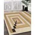 thumbnail image 3 of Ahgly Tapis Rectangulaire Lavable en Machine Intérieur Transitionnel Brun Cannelle, 4 Pieds x 6 Pieds, 3 of 7