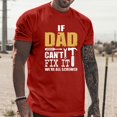 thumbnail image 2 of LUOGENLI T-shirts pour Homme pour Hommes Homme Printemps et Été Fête des Pères Décontracté Rétro Lettrage Impression Partielle T-Shirt Col Rond Manche Courte Haut T-shirts Amusants pour Hommes T-shirts Graphiques Fête de la Saint-Patrick Rouge m, 2 of 6