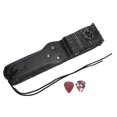 thumbnail image 1 of Guitar Strap, Bass Shoulder Strap Comfortable Portable  For Musical Instrument Dense Checkered Pattern, 1 of 8