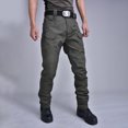 thumbnail image 1 of Pantalons Cargo pour Hommes Grande Taille Lenago, Salopettes pour Hommes, Automne, Extérieur, Multi-Poches, Résistants à l'Usure, Ajustés, Extensibles, en Liquidation, 1 of 3