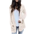 thumbnail image 1 of Timegard Cardigan for Women Long Sleeve Knitted Jackets Coat Open Front Outwear Fall Winter Solid Color, 1 of 6