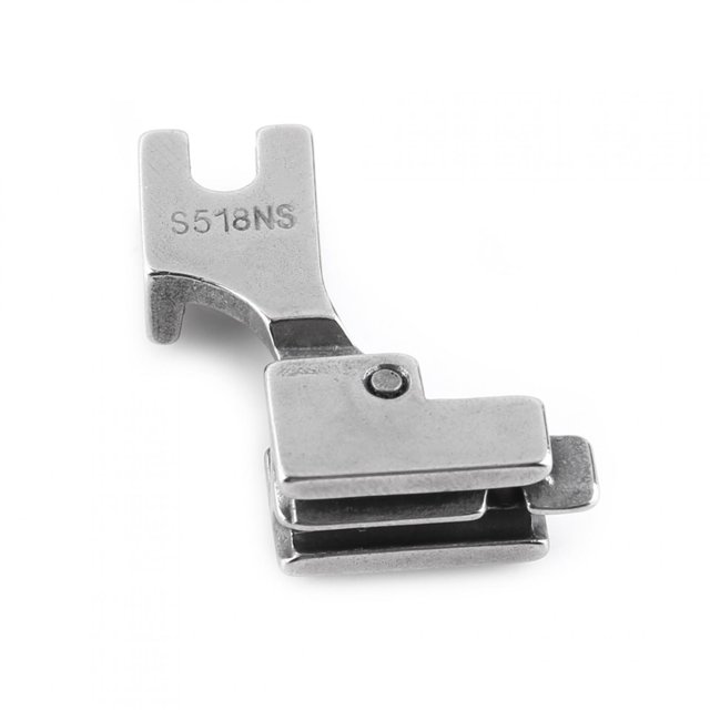 Solid Zipper Foot, Presser Foot Replacement, Low Shank Steel Universally Fit For Most Industrial Flat Bed Sewing Machines Sewing Machine