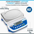 thumbnail image 4 of Adam Equipment LBX 30 Balance de Banc Compacte Latitude, 4 of 4