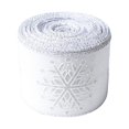 thumbnail image 1 of 10yd/960in Christmas Decorative Polyester Ribbon Christmas Tree Atmosphere Decoration Ribbon Snowflake Print Gift Packaging Ribbon, 1 of 7