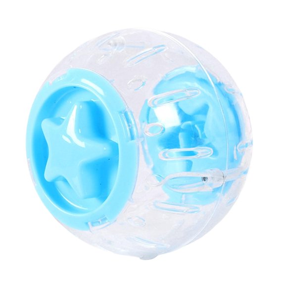hengtong Durable, breathable, transparent running toy for hamsters and guinea pigs, small Blue