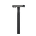 thumbnail image 1 of Black Stainless Steel Safety Razor for Men - Premium Double Edge Shaving Tool with Ergonomic Anti-Skid Handle, Easy Blade Replacement & Cleaning, Long-Lasting Rust-Resistant Construction (Blades Not, 1 of 6