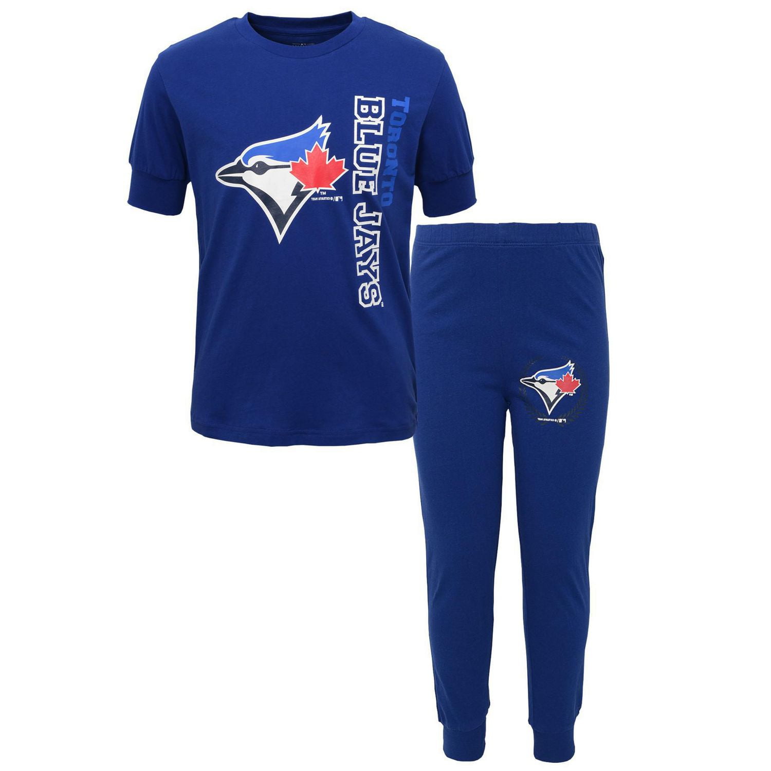 Boys Two Piece Pajama Set, Blue Jays