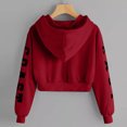 thumbnail image 3 of Babysbule Chandails à Capuchon pour Femmes Liquidation Lettres pour Femmes Chandail à Capuchon à Manches Longues Chandail Molletonné Chandail Hauts Blouse, 3 of 7