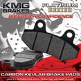 thumbnail image 3 of KMG Plaquettes de Frein Arrière Compatibles avec Ducati 1198 2009-2011 - Ensemble de Plaquettes de Frein NAO Organiques Non Métalliques, 3 of 4
