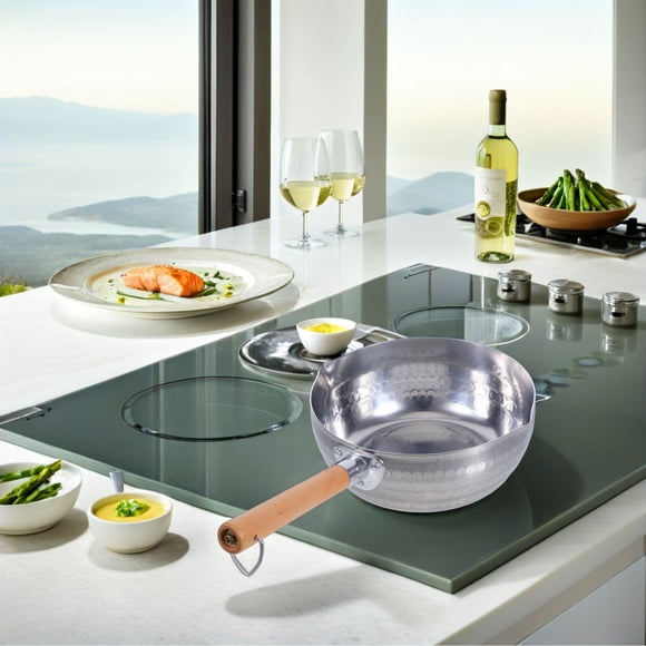 TEHAUX Aluminium Camping Frying Pan For Efficient Heat Distribution 1Pack
