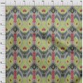 thumbnail image 3 of oneOone Tissu Popeline de Coton Tourbillon & Paisley Ikat Imprimé 1 Yard 42 Pouces de Large, 3 of 4