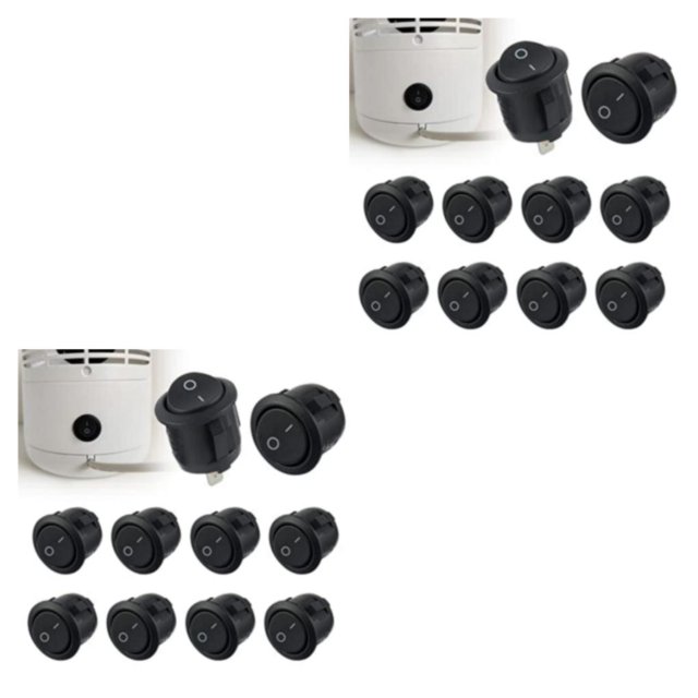 Maytalsory 10piece Safe To Round Toggle Switch With Professional And Precise Easy To Install Rocker Switch 2Set