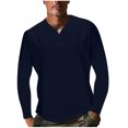 thumbnail image 4 of Birdeem Chandail Décontracté pour Hommes, Couleur Unie, Manches Longues, Col en V, 4 of 8