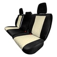 thumbnail image 1 of FH Group Neoprene Waterproof Custom Fit Car Seat Covers for 2022–2024 Dodge RAM 1500 Rear Beige, 1 of 5