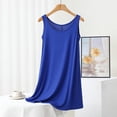 thumbnail image 2 of Timegard Robes de Nuit pour Femmes Col Rond Sans Manches Vêtements de Nuit Confortables Doux Couleur Unie Robe de Nuit Décontractée, 2 of 5