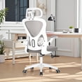 thumbnail image 2 of BestOffice Ergonomic High-Back Office Computer Chair, Adjustable Swivel Task Chair with Headrest & Flip-Up Armrests, Grey, 2 of 7