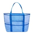 thumbnail image 1 of Large Mesh Beach Bag with 8 Pockets, 35L Waterproof Swimsuit Storage Tote for Swimming, Sports, Travel - Fast Drying & Sand Resistant Design, 1 of 2